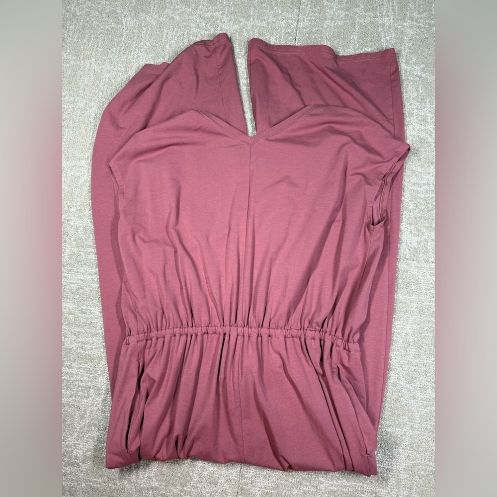 Athleta Pink Willow Jumpsuit Wide Leg Size Large - Picture 8 of 9
